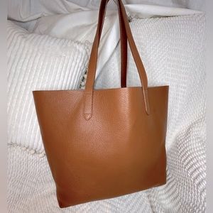 Cuyana EUC Brown Pebbled Leather Tote